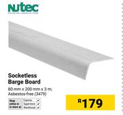 Nutec Socketless Barge Board 80mm x 200mm x 3m 3479