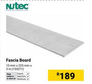 Nutec Fascia Board 10mm x 225mm x 3m 155071