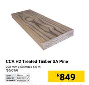 CCA H2 Treated Timber SA Pine 228mm x 50mm x 6.0m 306019