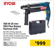 Ryobi 500W 20mm SDS Plus Rotary Hammer Drill ED-500 (585530)