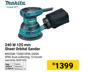 Makita 240W 125mm Sheet Orbital Sander (605153)