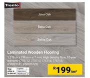 Trento Laminated Wooden Flooring 1218mx198mmx7mm (775712,775713,775714,775710,850025131,850025123)