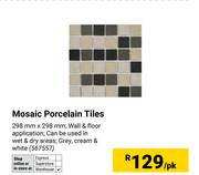 Mosaic Porcelain Tiles 298mm x 298mm (567557)-Per Sqm