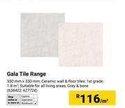 Gala Tile Range 330mm x 330mm (638402, 627724)-Per Sqm