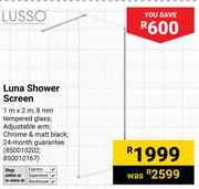 Lusso Luna Shower Screen 1m x 2m 850010202, 850010167