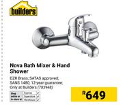 Builders Nova Bath Mixer & Hand Shower 783948