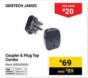 Gentech Janus Coupler & Plug Top Combo Black 850030606