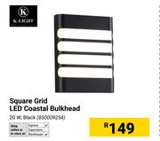 K.Light Sqaure Grid LED Coastal Bulkhead 850009254