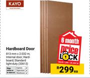 Kayo Hardboard Door 813mm X 2.032m 33613-Each