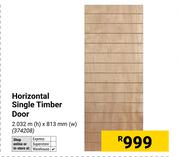 Horizontal Single Timber Door 2.032m(h) X 813mm(w) 374208