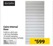 Dortello Cario Internal Door 2.032m X 813mm X 40mm 747692