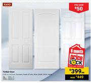 Kayo Timber Door 2.032m X 813mm 30046/33655/33660-Each