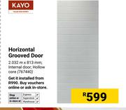 Kayo Horizontal Grooved Door 2.032m X 813mm 767440