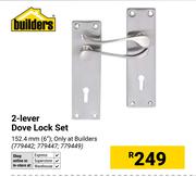 Builder 2-Lever Dove Lock Set 779442, 779447, 779449