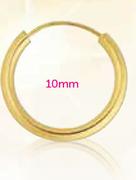 JCSA 9ct Gold 10mm Single Gypsies Each