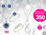 Sterling Silver Gift Sets With CZ-Per Set