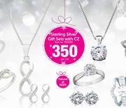 Sterling Silver Gift Sets With CZ-Per Set