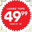Ladies Tops In Sizes 30-40