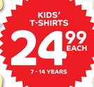 Kids T-Shirts (7-14 years)-Each