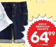 Girl's Bermuda Shorts (2-7 years)-Each