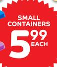 Small Containers-Each