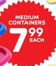 Medium Containers-Each