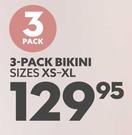 3 Pack Bikini Sizes XS-XL