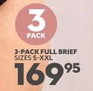 3 Pack Full Brief 