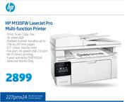 HP M130FW Laserjet Pro Multi Function Printer