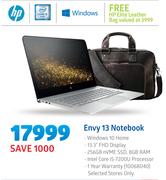 HP Envy 13 Notebook-On 10GB Data Price Plan + R209 Modem