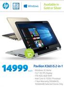 HP Pavilion X360 i5 2 In 1-On Each