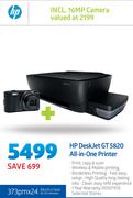 HP Deskjet GT5820 All In One Printer Including 16MP Camera