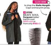 Brave Soul Ferguson Ladies Trench Coat