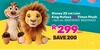 Disney 25cm Lion King Mufasa Or Timon Plush-Each