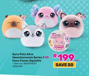 Zuru Pets Alive Hamstermania Series 1 Or Coco Cones Squishie-Each