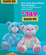 Tom's Toys 36cm Plush Toys Assorted-Each