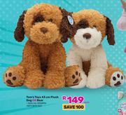 Tom's Toys 43cm Plush Dog Or Bear-Each