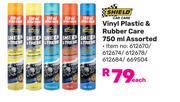 Shield Vinyl Plastic & Rubber Care Assorted-750ml Each