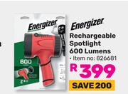Energizer Rechargeable Spotlight (600 Lumens)