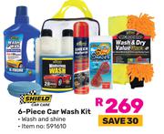 Shield 6-Piece Car Wash Kit