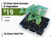 St Omer 6 Pack Herb Annuals & Vegetables