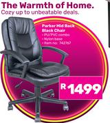 Parker Mid Back Black Chair