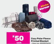 Cozy Polar Feece Printed Blanket
