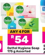 Dettol Hygiene Soap Assorted-For 4 x 175g
