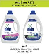 Omo Auto Semi Concentrate Liquid (All Variants)-For Any 2 x 3Ltr