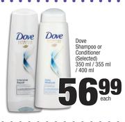 Dove Shampoo Or Conditioner (Selected)-350ml/ 355ml/ 400ml Each