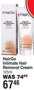 Hair Go Intimate Hair Removal Cream-125ml