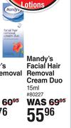 Mandy's Facial Hair Removal Cream Duo-15ml