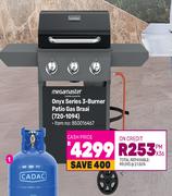 Megamaster Onyx Series 3 Burner Patio Gas Braai 720-1094