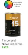 Nova 15 Timberseal (Clear)-5Ltr